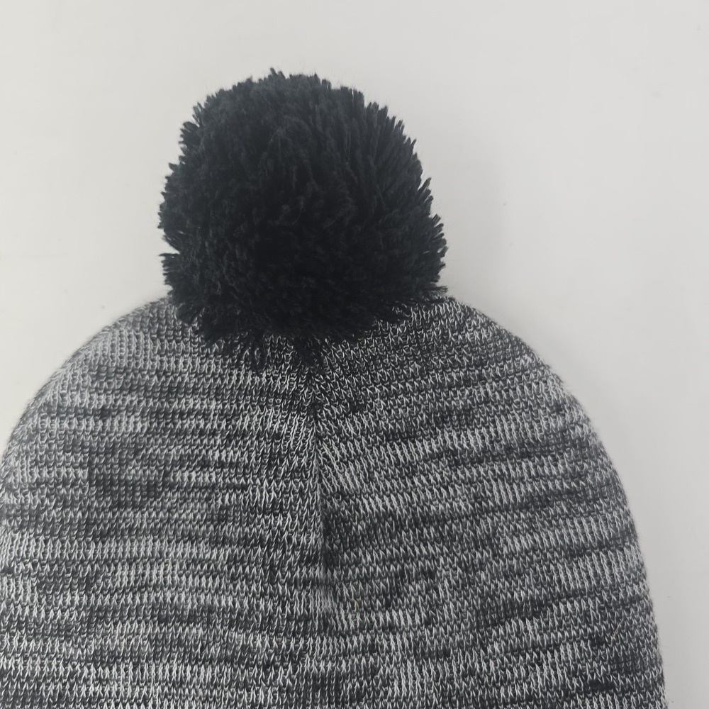 Yamaha Logo Outdoor Knit Beanie Hat Black And Gray One Size - Picture 3 of 5